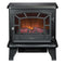 Traditional Black Metal Electric Fireplace Space Heater - YourGardenStop
