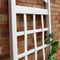 6 FT White Vinyl Garden Trellis with Arch & Anchors - YourGardenStop