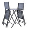 Outdoor 3 Piece Patio Furniture Folding Table Chair Set - YourGardenStop