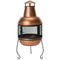 Hammered Copper and Iron Chiminea Fire Pit with Stand - YourGardenStop