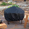 Heavy Duty 34" Fire Pit Deep Steel Cauldron w/Screen Stand & Cover - YourGardenStop
