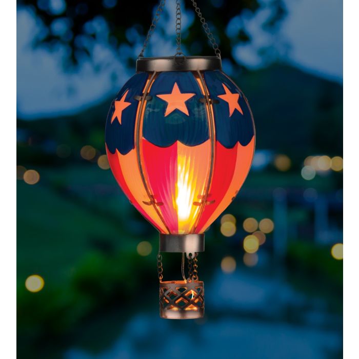 Hot Air Balloon Solar Lantern-Small or Large Sizes in Multiple Colors - YourGardenStop