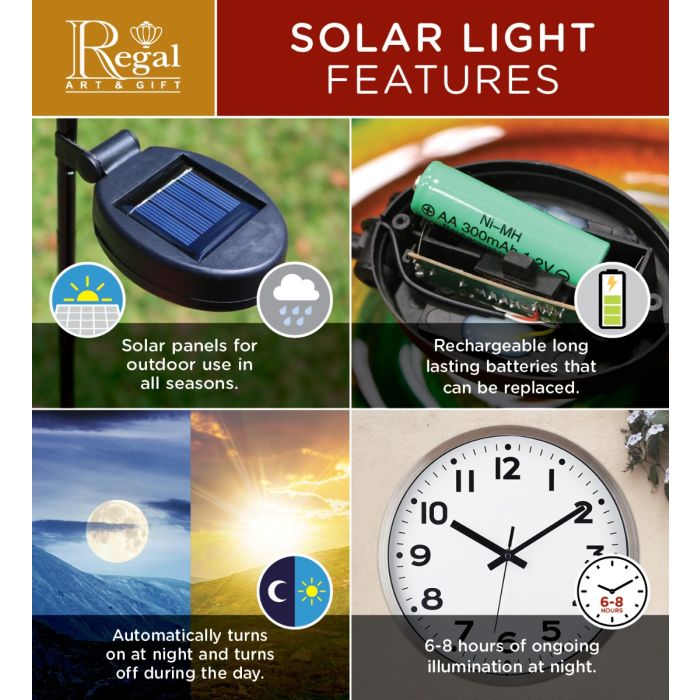 Globe Solar Lantern by Regal (Pink or Orange or Blue) - YourGardenStop