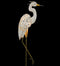 Solar Bird Stake - Egret by Regal - YourGardenStop