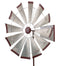 32" Galvanized Wind Spinner - Windmill - YourGardenStop