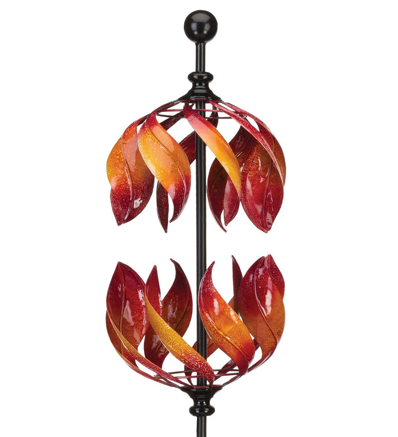 Vertical Wind Spinner - Double Flame by Regal - YourGardenStop