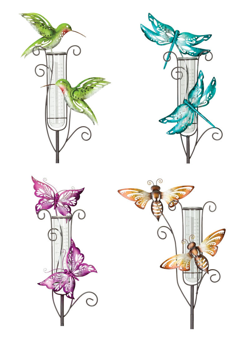 Capri Rain Gauge Stake - Hummingbird by Regal - YourGardenStop