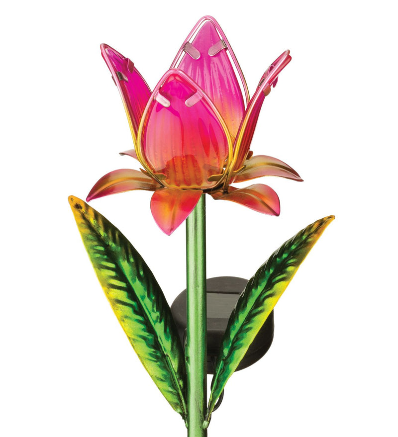Mini Solar Garden Stakes by Regal Choose from (Pink. Purple, Yellow and Blue) - YourGardenStop