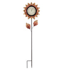 Flower Thermometer Stake by Regal (Yellow, Galvanized & Copper) - YourGardenStop