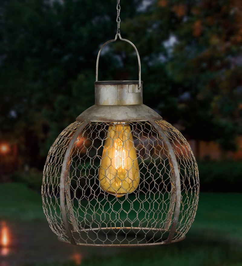 Edison Solar Lanterns by Regal (Bell, Round or Pyramid) - YourGardenStop