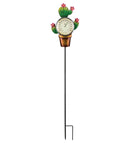 Cactus Thermometer Solar Stake by Regal - YourGardenStop