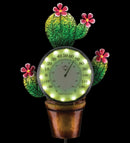 Cactus Thermometer Solar Stake by Regal - YourGardenStop