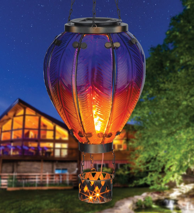 Hot Air Balloon Solar Lantern-Small or Large Sizes in Multiple