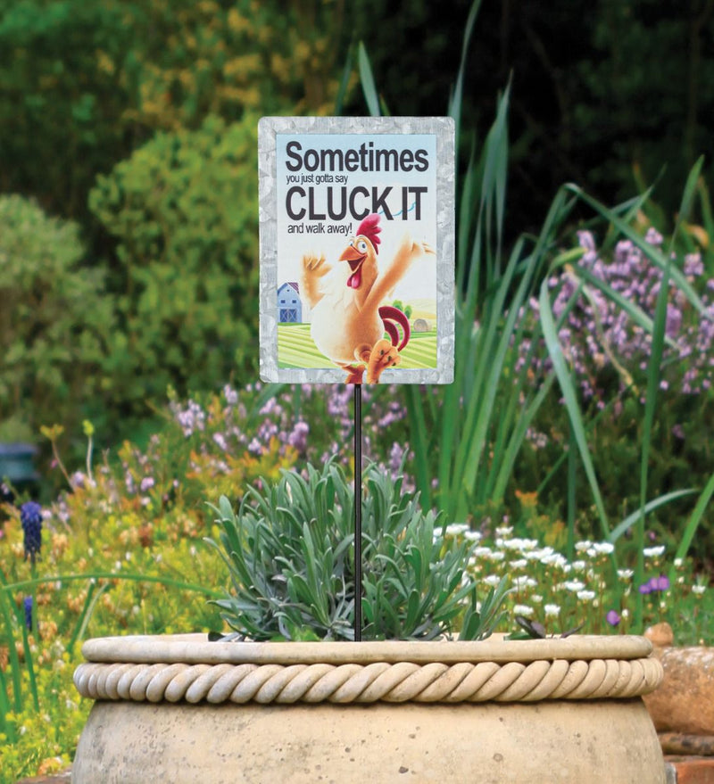 Cluck It - Funny Signs (Small) - YourGardenStop