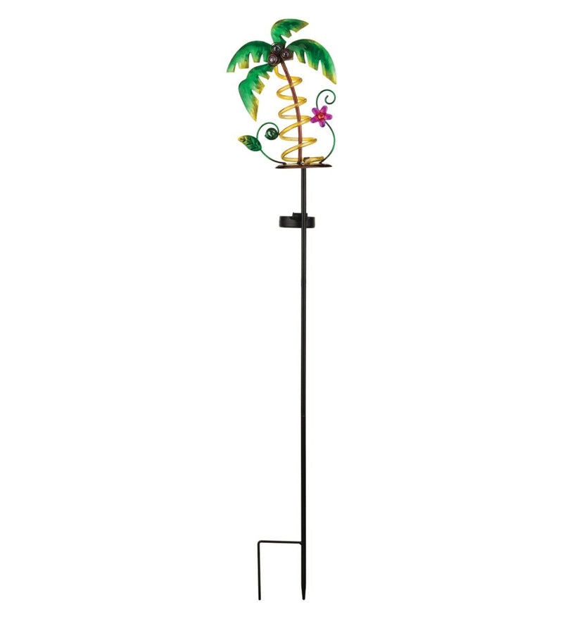 Palm Tree Solar Stake or Cactus Solar Stake by Regal - YourGardenStop