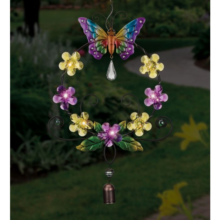 Daisy Wreath Solar Lantern by Regal (3 Options to choose from) - YourGardenStop