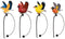 Rocker Bird Stake (Blue Bird, Cardinal, Gold Finch or Robin) - YourGardenStop