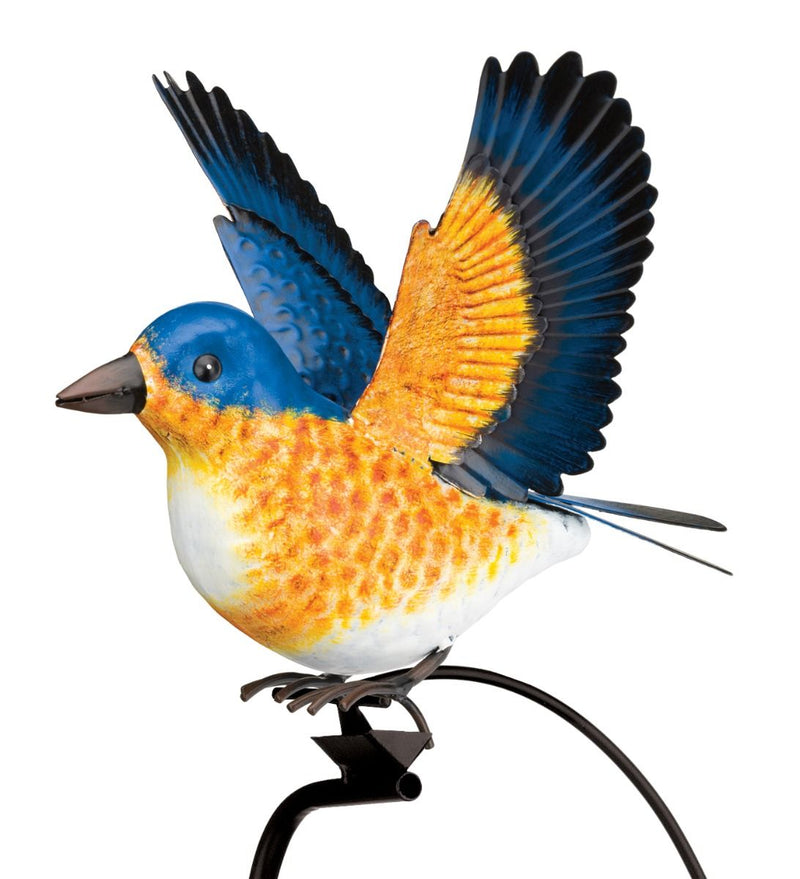 Rocker Bird Stake (Blue Bird, Cardinal, Gold Finch or Robin) - YourGardenStop