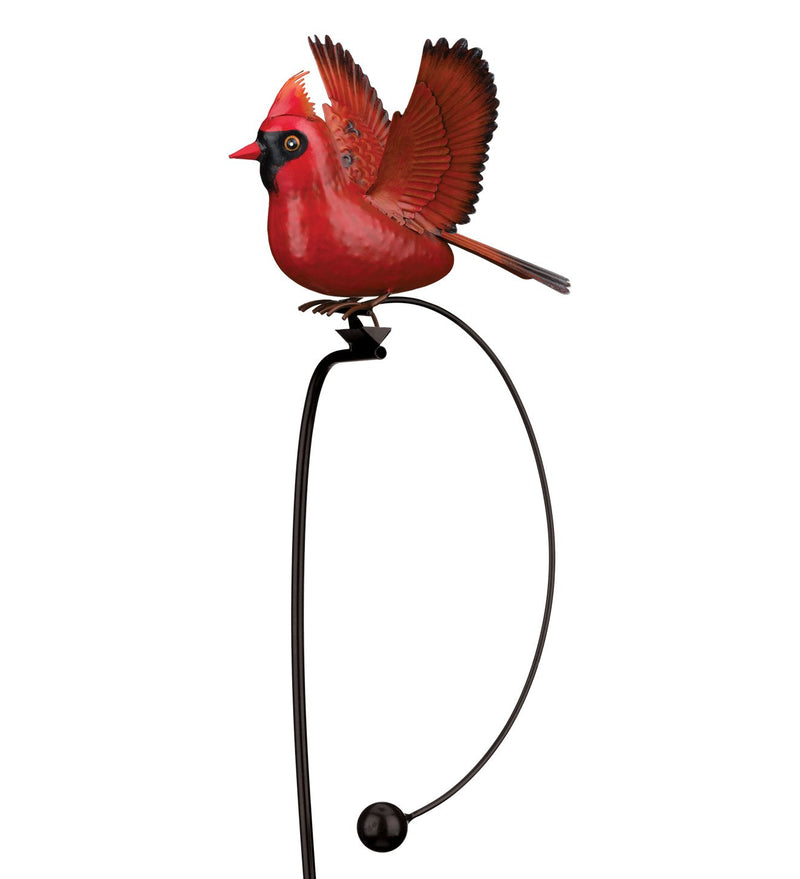 Rocker Bird Stake (Blue Bird, Cardinal, Gold Finch or Robin) - YourGardenStop