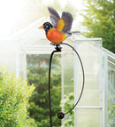 Rocker Bird Stake (Blue Bird, Cardinal, Gold Finch or Robin) - YourGardenStop