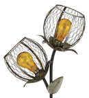 Edison Solar Flower Stake - Round or Tulip shape by Regal - YourGardenStop