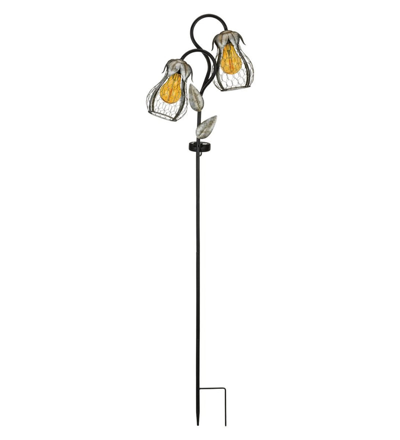 Edison Solar Flower Stake - Round or Tulip shape by Regal - YourGardenStop
