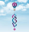 Hanging Balloon Wind Spinner -Rainbow or Purple by Regal - YourGardenStop