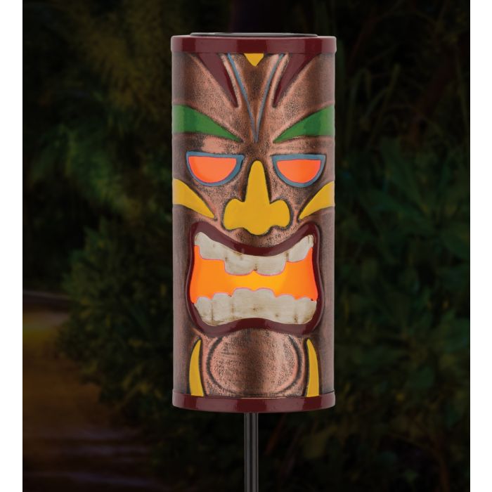 Tiki Solar Stake in Red or Brown by Regal - YourGardenStop