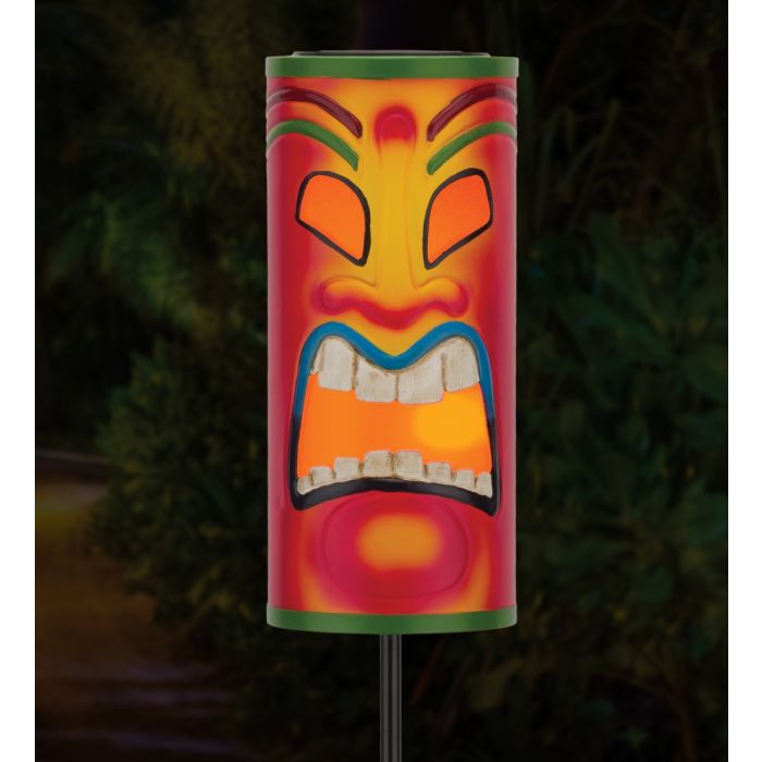 Tiki Solar Stake in Red or Brown by Regal - YourGardenStop