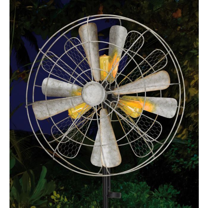 Solar Wind Spinner Stake - Edison by Regal - YourGardenStop