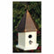 White Wood Songbird Birdhouse with Brown Copper Roof - YourGardenStop