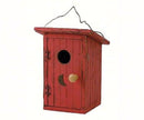 Birdie Loo Birdhouse in Red or Yellow - YourGardenStop