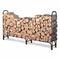 Outdoor 8ft Firewood Rack Wood Log Storage Sturdy Tubular Steel - YourGardenStop