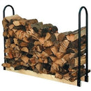 Black Powder Coated Steel Firewood Log Rack - 4ft - YourGardenStop