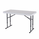 Adjustable Height 4-Foot Commercial Folding Table - YourGardenStop