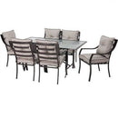 7-Piece Patio Furniture Metal Dining Set with Cushions - YourGardenStop
