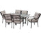 7-Piece Patio Furniture Metal Dining Set with Cushions - YourGardenStop