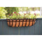 30-inch Window/Deck Planter with Coco Liner in Black - YourGardenStop