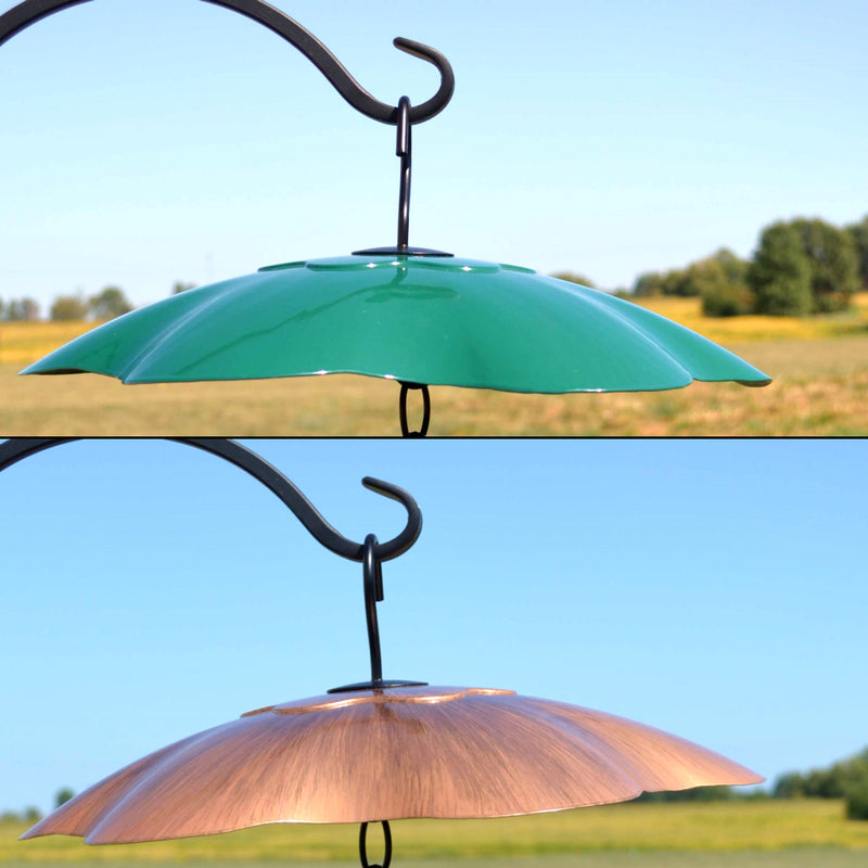 10" Weather Block Baffle by Songbird Essentials (Green or Copper) - YourGardenStop