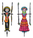 20 in. Whirligig Spinner - Day of the Dead Man or Woman - YourGardenStop