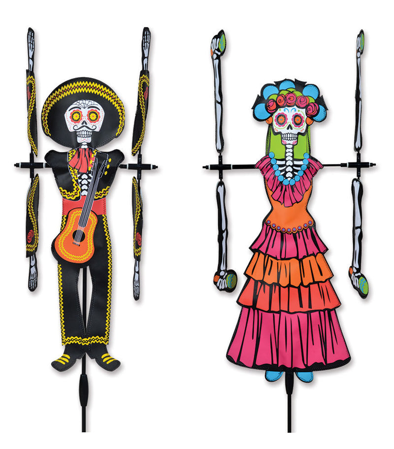 20 in. Whirligig Spinner - Day of the Dead Man or Woman - YourGardenStop