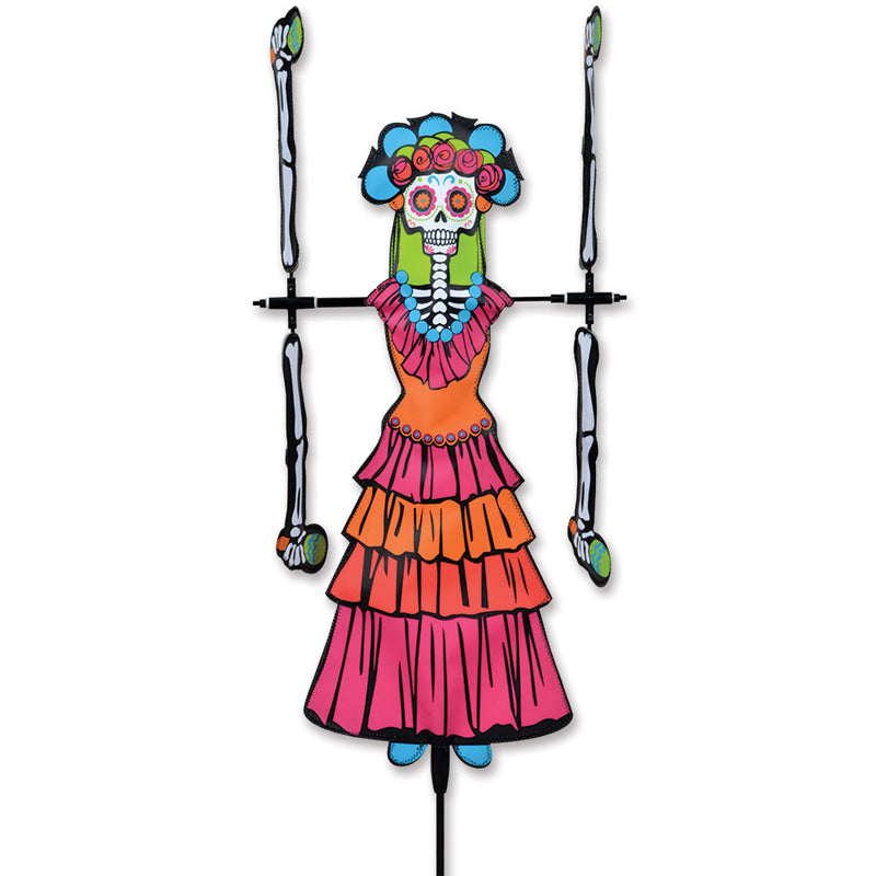 20 in. Whirligig Spinner - Day of the Dead Man or Woman - YourGardenStop