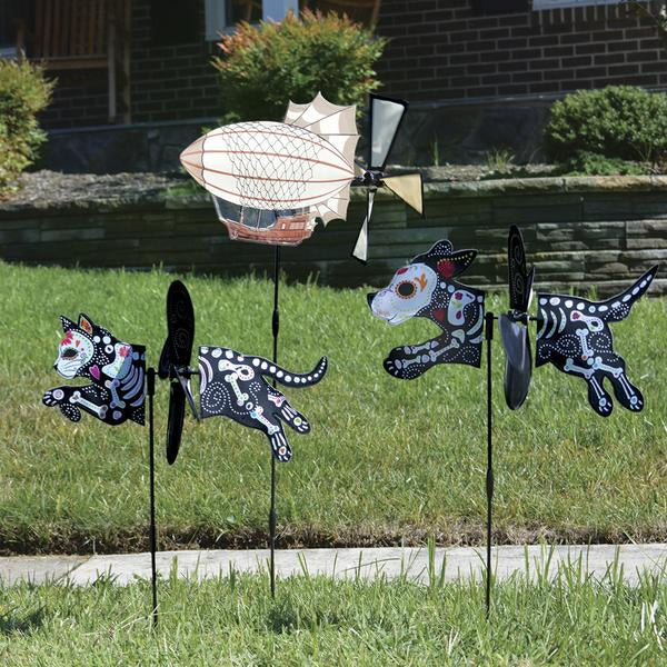 Day of the Dead Zombie Spinners (Cat & Dog) - YourGardenStop
