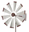 19" Galvanized Wind Spinner - Windmill - YourGardenStop