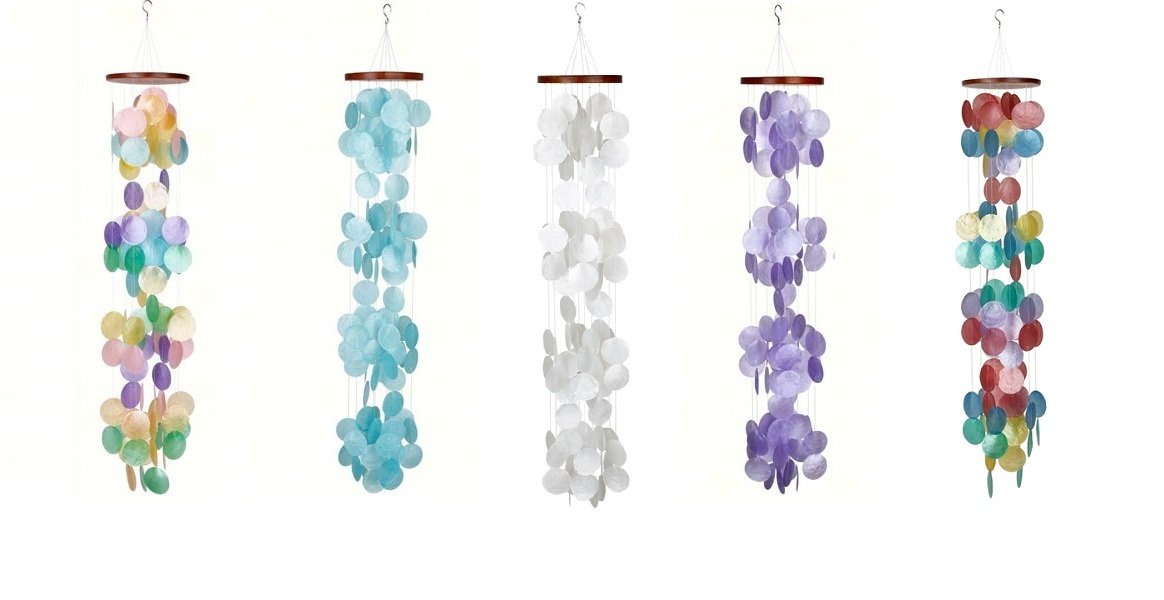 Capiz Waterfall Windchimes (Various Colors to choose from