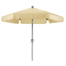 Antique Beige 7.5 Ft Patio Umbrella with Push Button Tilt & Metal Pole - YourGardenStop