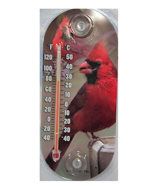 8 inch Acurite Suction Cup Bird Themed Thermometer - YourGardenStop