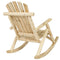 Outdoor Wooden Log Rocking Chair - Adirondack Style - YourGardenStop