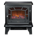 Traditional Black Metal Electric Fireplace Space Heater - YourGardenStop