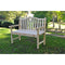 Outdoor Cedar Wood Garden Bench in Natural with 475lbs. Weight Limit - YourGardenStop